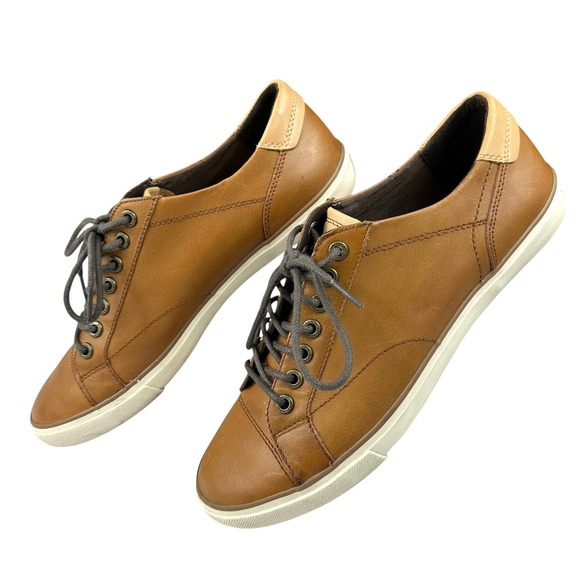 Coach Perkins Mens Leather Sneakers Saddle Brown Size 9.5 - Picture 2 of 16